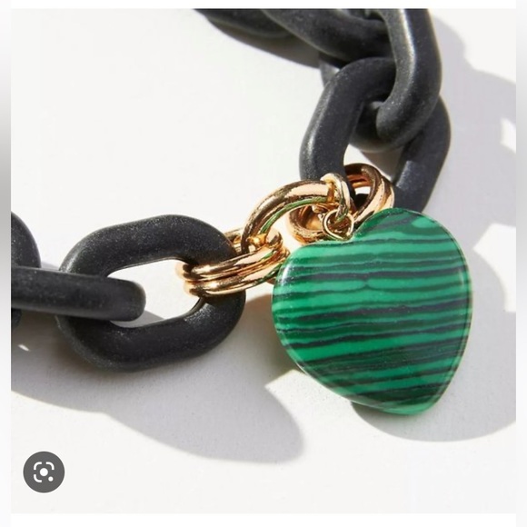 Anthropologie Resin Link Heart
Charm Bracelet - Picture 2 of 4